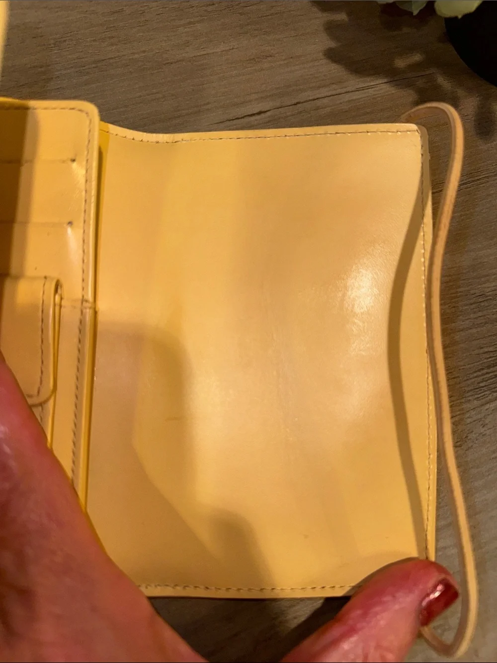 Louis Vuitton Yellow Epi Leather Compact Wallet with Branded Tab